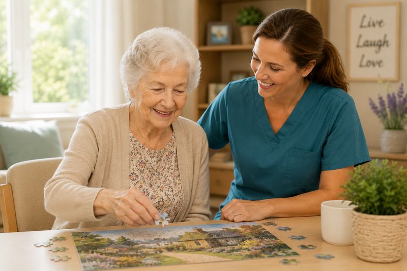 Memory care resident at The Waters of Maryville